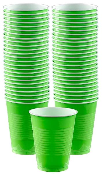 Big Party Pack Kiwi Plastic Cups, 16 oz - 50ct