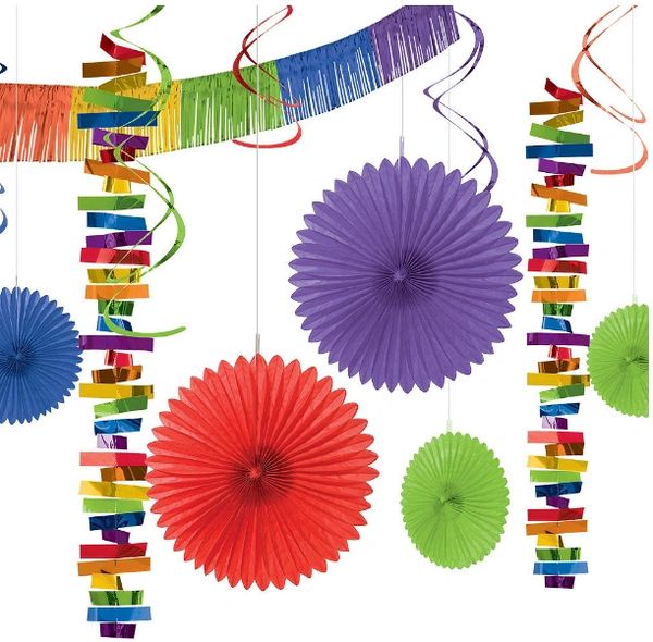 Paper & Foil Decorating Kits - Rainbow, 18pc