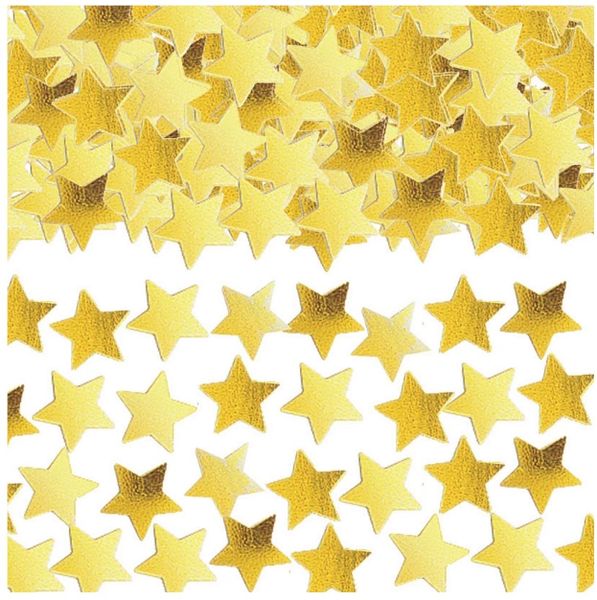 Gold Mini Stars Confetti | party suppl balloon curbside pickup curb ...