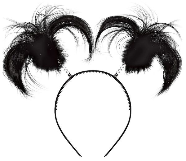 Black Ponytail Head Bopper
