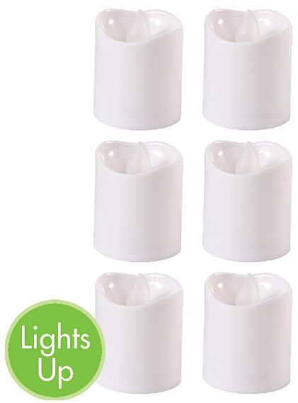 White Votive Flameless LED Candles, 6ct