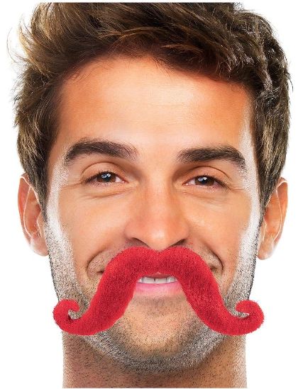 Red Handlebar Moustache
