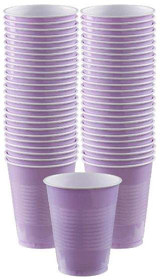 Big Party Pack Lavender Plastic Cups, 16 oz - 50ct