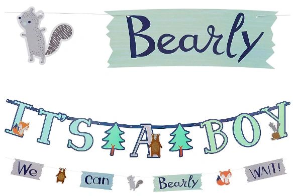 Bear ly Wait Jumbo Letter Banner Kit Party Suppl Balloon Curbside 
