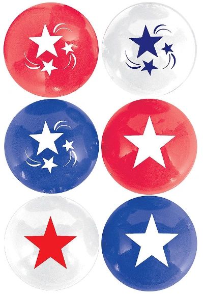 Patriotic Pong Balls, 6ct