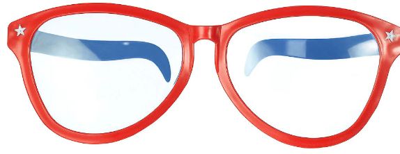 Red, White & Blue Giant Fun Glasses