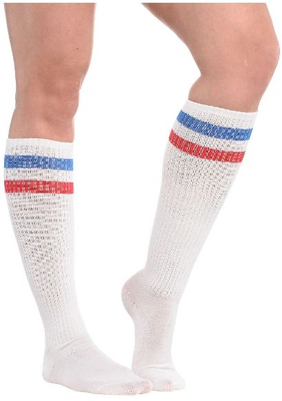 Red, White, & Blue Knee Socks
