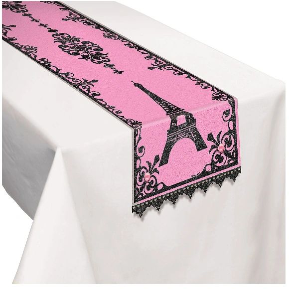 Day in Paris Fabric Table Runner