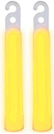 4" Glow Stick - Yellow, 2ct