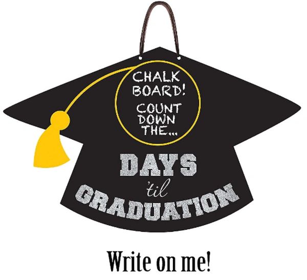 Graduation Countdown Chalkboard Sign party suppl balloon curbside