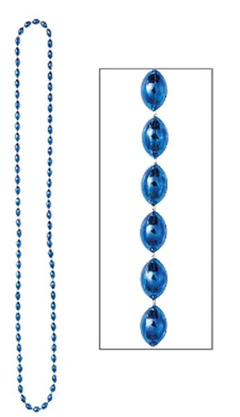 Let's Party Bead Necklace - Blue, 30"