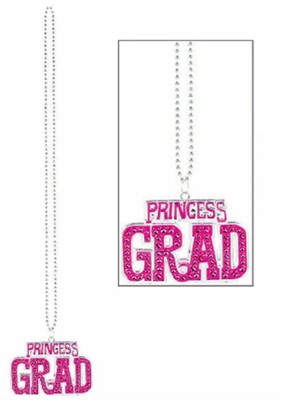 Princess Grad Bling Plastic Bead Necklace