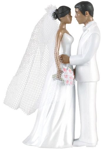Cake Topper African American Couple