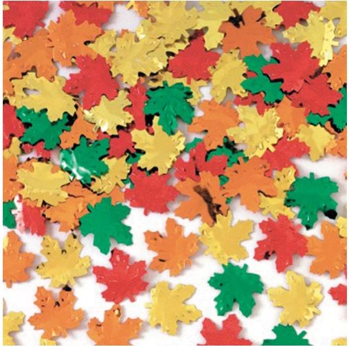 Maple Leaves Metallic Foil Confetti