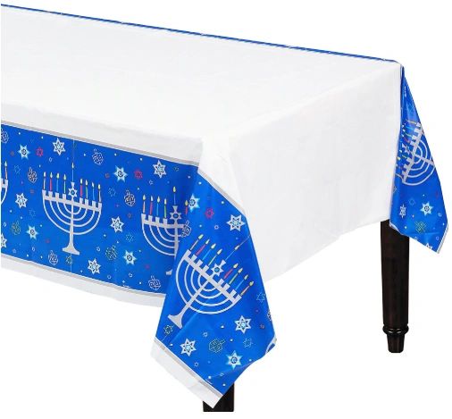 Eight Happy Nights Plastic Table Cover
