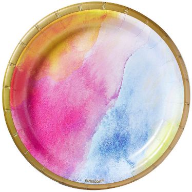 Rainbow Dream Round Dessert Plates, 6 3/4" - 8ct