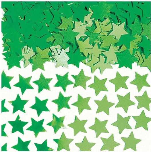 Green Mini Stars Confetti