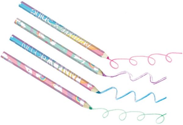 Magical Rainbow Birthday Multicolor Pencils, 4ct