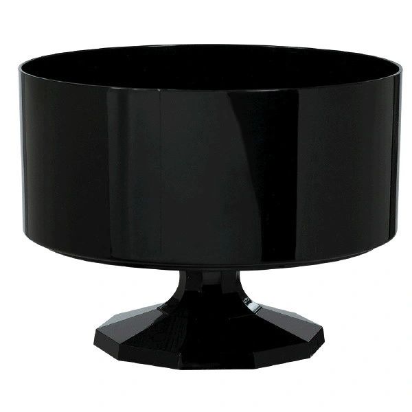 Large Black Plastic Trifle Bowl & Pedestal party suppl balloon