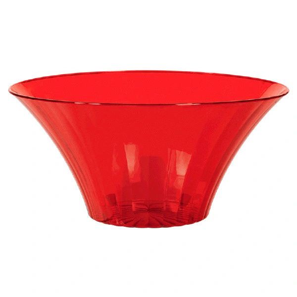 Red Flared Bowl, Medium