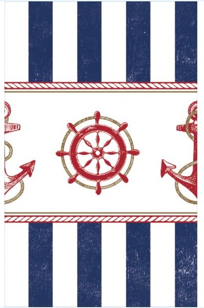 Anchors Aweigh Plastic Table Cover