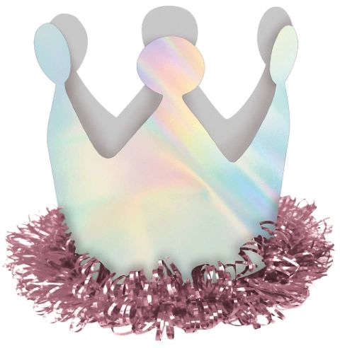 Magical Rainbow Birthday Mini Crown Hair Clip
