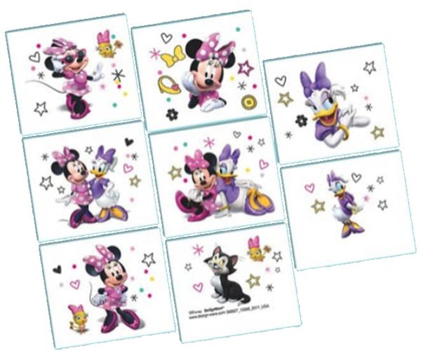 ©Disney Minnie Mouse Happy Helpers Tattoos, 8ct