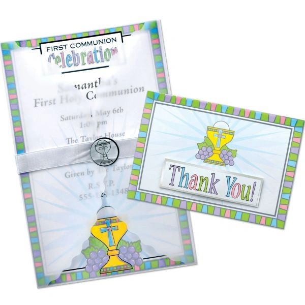 Deluxe Communion Invitations & Thank You Cards Kit