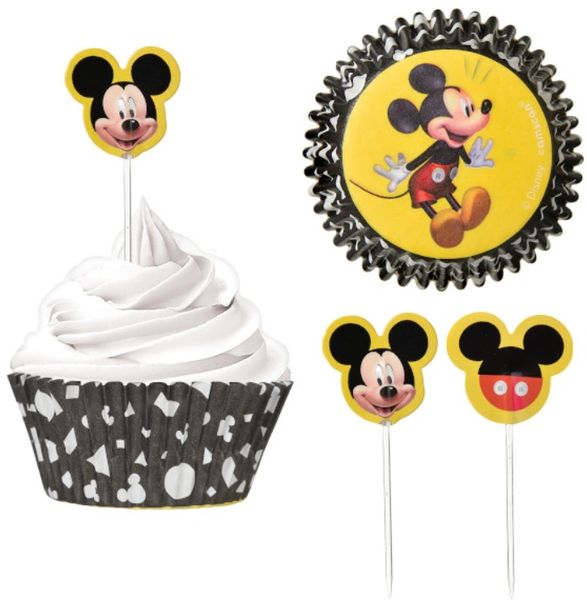 Mickey Mouse Forever Cupcake Cases and Picks Combo Pack, 24ct