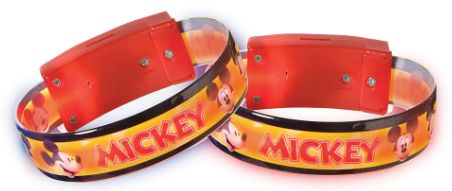 Mickey Mouse Forever Light-Up Bracelets, 4ct