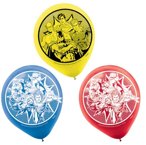Justice League Heroes Unite™ Latex Balloons, 6ct