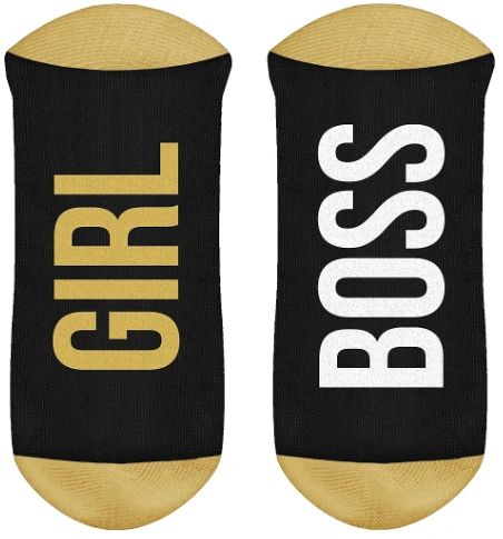 Girl Boss No Show Socks