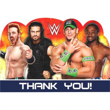 WWE®Party Postcard Thank You, 8ct
