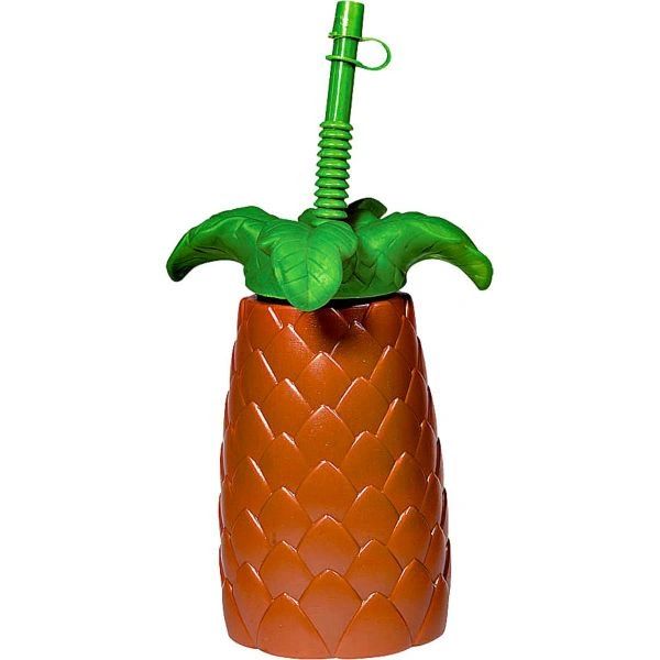 Plastic Pineapple Sippy Cup, 22oz