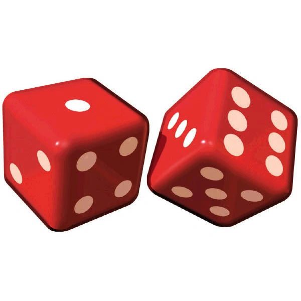 Inflatable Dice Decoration, 2pc