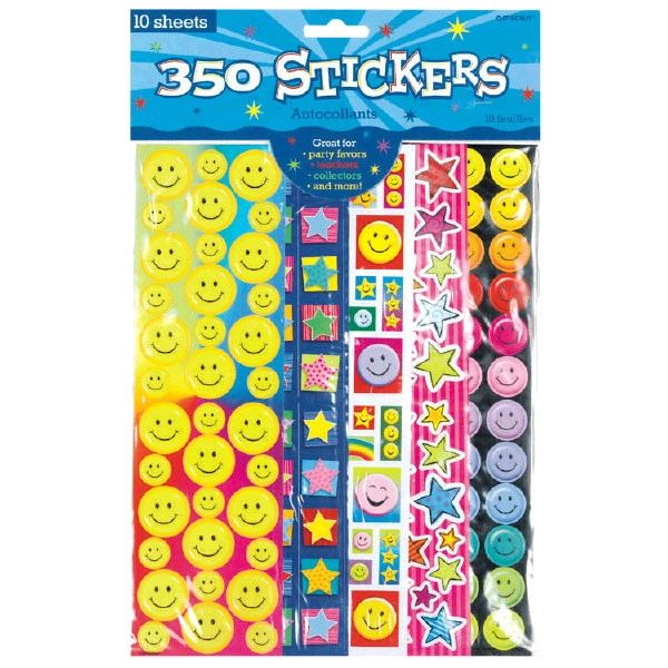 Stars and Smiles Sticker Strip Value Pack, 350ct
