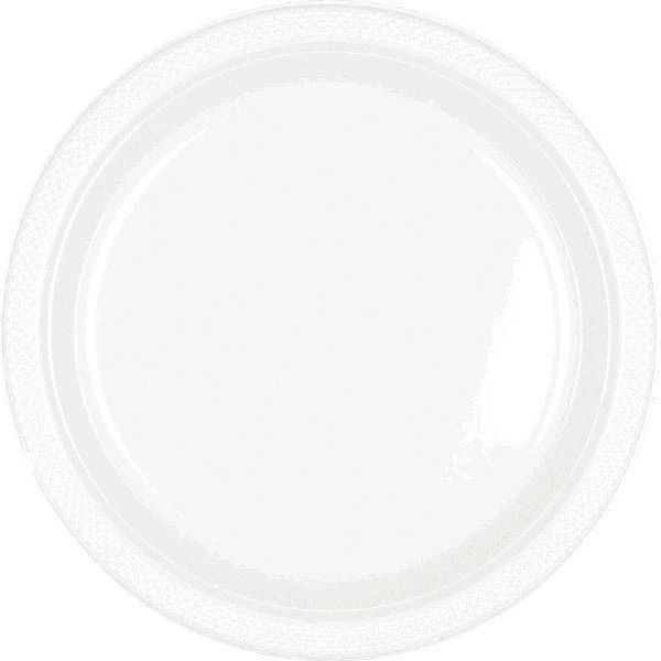 White Dessert Plates, 7" - 20ct