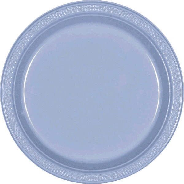 Pastel Blue Dessert Plates, 7" - 20ct