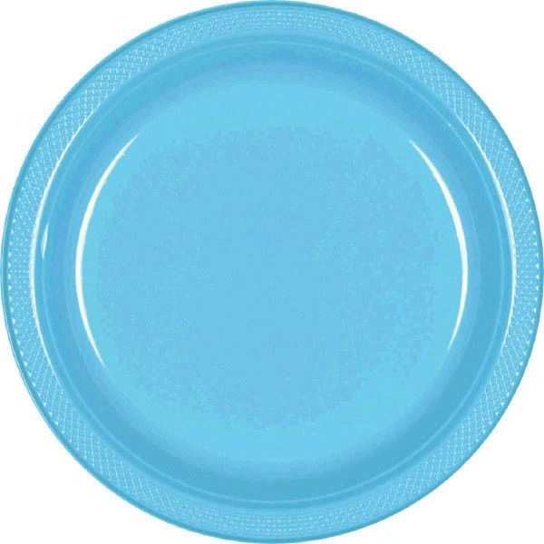 Caribbean Blue Dessert Plates, 7" - 20ct