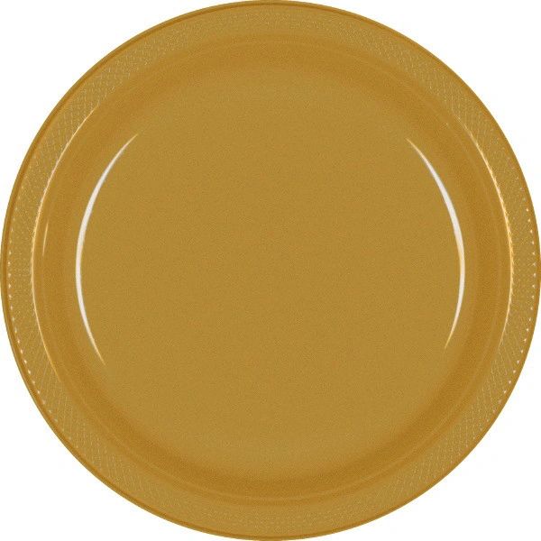 Gold Dinner Plates, 10 1/4" - 20ct
