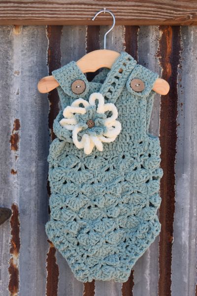 Crochet best sale baby romper