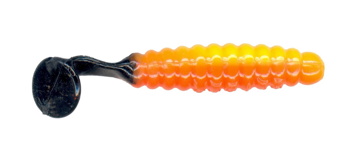 1 1/2" Crappie/Panfish Grub Candy Corn CSGFLCDY