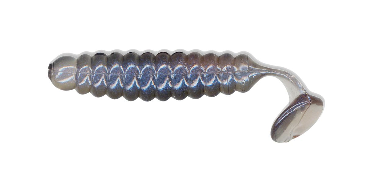 1 1/2" Crappie/Panfish Grub Natural Pro Blue CSGL222