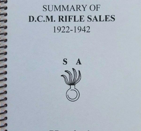 Summary Of D C M Rifle Sales Serial Numbers Rare Gun Book Reference Military