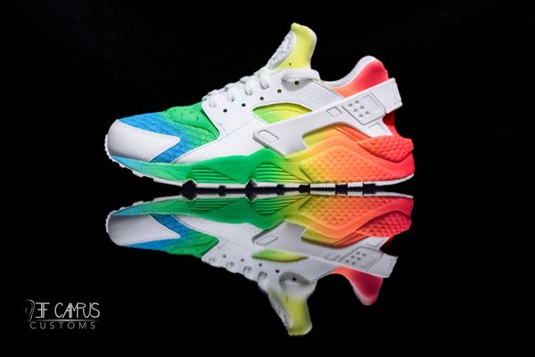 Nike Air Neon Rainbow Huarache (Midsole & Mesh)