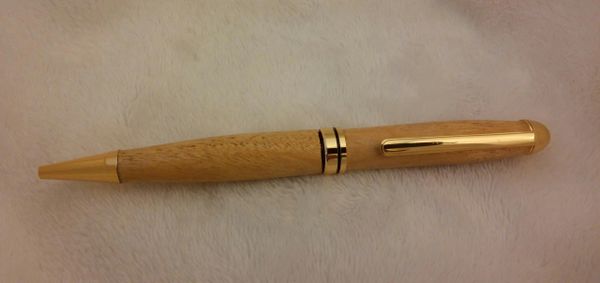 Pen - European Twist Yellowheart Gold