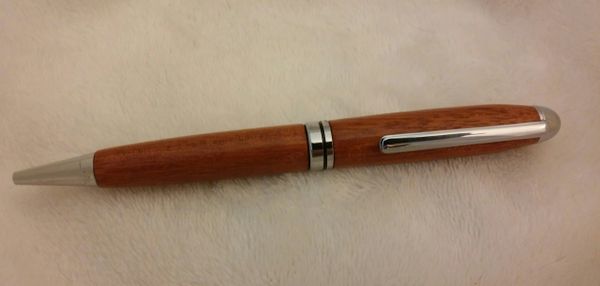 Pen - European Twist African Padauk Silver