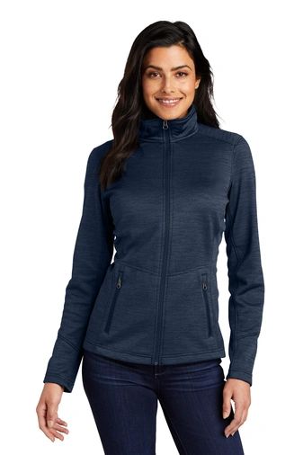 UMMC logo- New Navy Blue ladies textured jacket with pockets | Traumawear