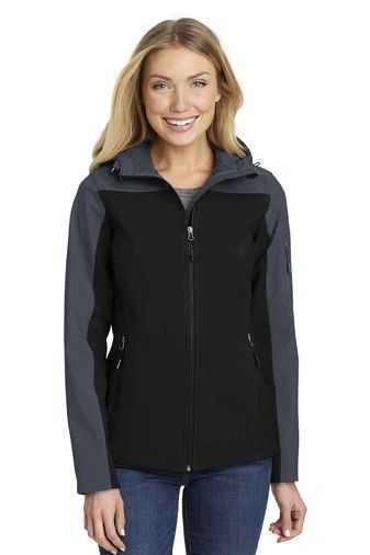 UMMC Community Health Improvement- ladies soft shell hooded jacket ...