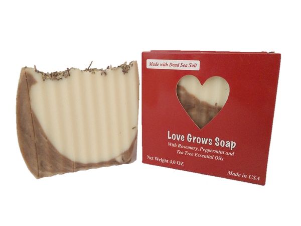 "Love Grows" Soap with Rosemary & Tea Tree